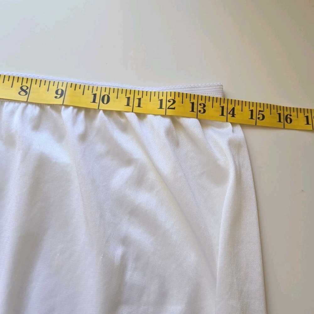 Vintage Pettipants Ivory Tap Pants Size L Lace Trim Lingerie Made In The USA - Picture 6 of 8